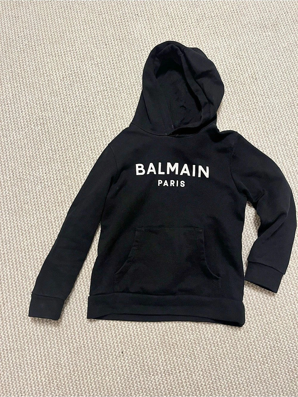 Balmain Kids Black Logo Hoodie Size 6A